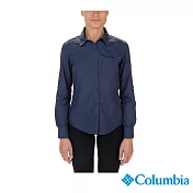 Columbia 哥倫比亞 女款 - 防曬50快排長袖襯衫 UAR26570BL XL 亞規 深藍