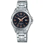 【CASIO】都會時尚OL風淑女腕錶-銀X黑(LTP-1308D-1A2)