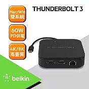 【Belkin】貝爾金 Thunderbolt 3 雙電源擴充座