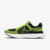 Nike React Infinity Run FK 2 [CT2357-700] 男 慢跑鞋 透氣 彈力 支撐 黑綠 28cm 螢黃/黑