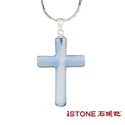 石頭記 水晶項鍊-水晶十字 (多色選) 藍水晶