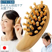 日本製 Meidai 頭皮按摩梳 穴位 按壓 肩頸 健康 頭皮刺激
