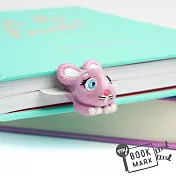 myBookmark手工書籤 探頭的粉紅邦妮兔