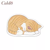 【Caldo卡朵生活】趴睡貓咪珪藻土吸水杯墊/置物墊 橘紋貓