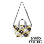 anello SOU．SOU聯名款第二彈 經典印花船型托特包- 微笑(黃色) YE