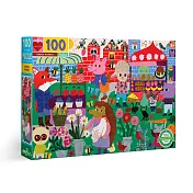 eeBoo 拼圖 –Green Market 100 Piece Puzzle 蔬果市場拼圖 (100片)