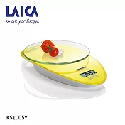 義大利LAICA 時尚設計觸控式彩色電子廚房秤 磅秤 料理秤 KS1005 明亮黃