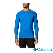 Columbia 哥倫比亞 男款- 3D保暖快排內著上衣 UAO07640BL S 美規 藍色