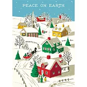 美國 Cavallini & Co. wrap 包裝紙/海報 世界和平 Peace on Earth