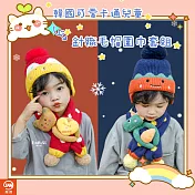 【JAR嚴選】 韓國可愛卡通兒童針織毛帽圍巾套組 粉色兔子
