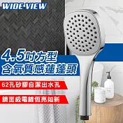 【WIDE VIEW】4.5吋方型含氧質感蓮蓬頭(DCH1083CP)