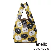 anello SOU．SOU聯名款第二彈 皮革折疊式手提購物袋- 微笑(黃色) YE