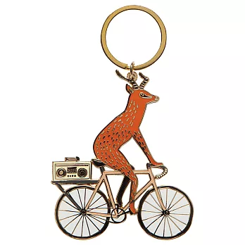 《DANICA》童趣鑰匙圈(單車鹿) | 吊飾 鎖匙圈