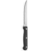 《Utopia》三鉚接牛排刀(黑21cm) | 西餐刀 餐刀 鐵板刀