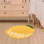 【Caldo卡朵生活】檸檬造型防滑絨毛腳踏地墊