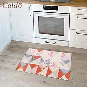 【Caldo卡朵生活】幾何三角PVC防水防油廚房地墊