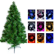 台灣製10呎/10尺 (300cm)特級綠松針葉聖誕樹(不含飾品)+100燈LED燈6串(附控制器) (本島免運費)
