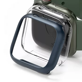Rearth Ringke Apple Watch S9/8/7 45mm 輕薄保護殼  1透1藍