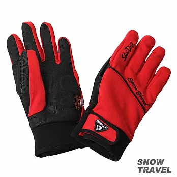 雪之旅 SKI-DRI防水透氣科技保暖棉手套 L 紅