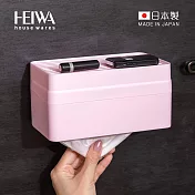【日本平和Heiwa】日製抗菌磁吸抽取式口罩收納盒- 櫻花粉