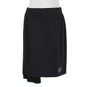 Skechers [L321W098-0018] 女 短裙 休閒 簡約 舒適 穿搭 百搭 柔軟 黑 M 黑