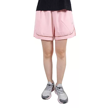 Asics Shorts [2012C080-701] 女 短褲 平織 運動 休閒 透氣 舒適 粉紅 S 粉紅