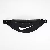 Nike Heritage Hip Pack - Swoosh [DC7343-010] 男女 腰包 胸包 休閒 黑白 FREE 黑
