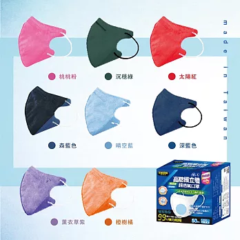 【masaka超淨新口罩】台灣製 成人立體口罩(可挑色)3盒組 超強防護力 透氣好呼吸 (50片/入) 深藍色