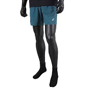 Asics [2011B206-401] 男 短褲 7吋 跑步 運動 休閒 吸濕 排汗 快乾 輕薄 內裡 反光 藍 S 藍/銀