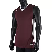 Nike National Varsity Stock [639395-670] 男 籃球 背心 快乾 單面 球衣 酒紅 M 紅/白
