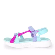 Skechers On-the-go 600 [302117LAQUA] 中童鞋 拖鞋 涼鞋 經典 夏天 穿搭 水藍 19 水藍/粉紅