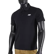 Skechers [L221M009-0018] 男 短袖 上衣 POLO衫 經典 簡約 素面 百搭 舒適 穿搭 黑 M 黑