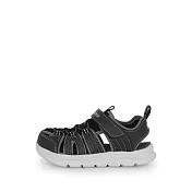 Skechers C-flex Sandal 2.0 [400041LBKGY] 中童鞋 涼鞋 保護 魔鬼氈 黑 灰 20 黑/灰
