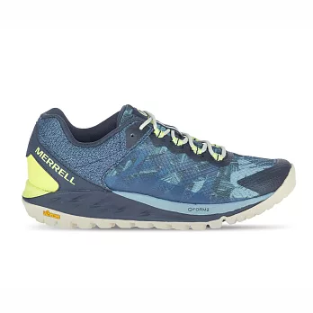 Merrell Antora 2 Print [ML067128] 女 越野鞋 登山 健行 戶外 運動 休閒 穩定 藍黃 23cm 藍/螢黃