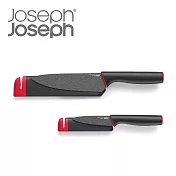 Joseph Joseph 好磨刀不鏽鋼刀具兩件組(附陶瓷磨刀石刀套)