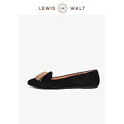 【U】Lewis Walt-純色羊皮流蘇樂福鞋 黑色
