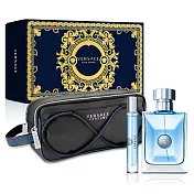 Versace 凡賽斯 經典男性淡香水禮盒(淡香水100ml+隨行香氛10ml+運動盥洗包)