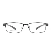 【大學眼鏡-配到好】商務沉穩百搭款方框亮黑光學眼鏡 1269C7 亮黑
