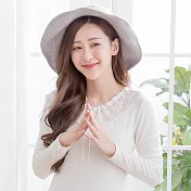 【Wonderland】日系蝴蝶結羊毛混紡針織帽 FREE 灰色