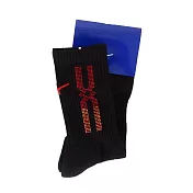 Mizuno Socks [32TX100896] 男襪 中筒襪 運動 休閒 厚底 排球 台灣製 25-27cm 黑紅 FREE 黑/紅