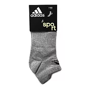 Adidas N-S Athletic Socks [F78744] 踝襪 隱形襪 透氣 舒適 彈性 男女 灰 L 灰/黑