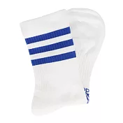Adidas 3s Csh Crw1p [H27758] 男 中筒襪 足弓支撐 全腳掌 加厚 1雙入 白藍 S 白/藍