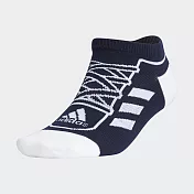Adidas Sn Socks Low [GN8861] 男女 船型襪 短襪 運動襪 舒適 趣味 鞋帶設計 深藍 XS 深藍/白