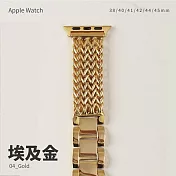 維納斯女神編織不鏽鋼錶帶 38/40/41mm Apple watch通用錶帶 埃及金