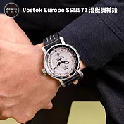 摩達客 Vostok Europe SSN571 潛艇機械錶 霧灰銀