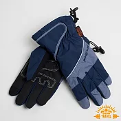 雪之旅 英國SKI-DRI 防水透氣超薄型手套(可觸控) M 藍