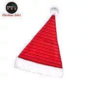 摩達客耶誕派對-質感橫紋設計款聖誕帽