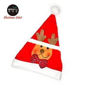 摩達客耶誕派對-可愛領結麋鹿頭聖誕帽