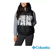 Columbia 哥倫比亞 女款 - Omni-Heat 鋁點保暖連帽<BR>背心  UWR02980 XS 亞規 黑色