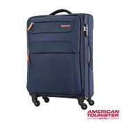 AT美國旅行者 31吋Ski商務旅遊布面行李箱(海軍藍/橘)